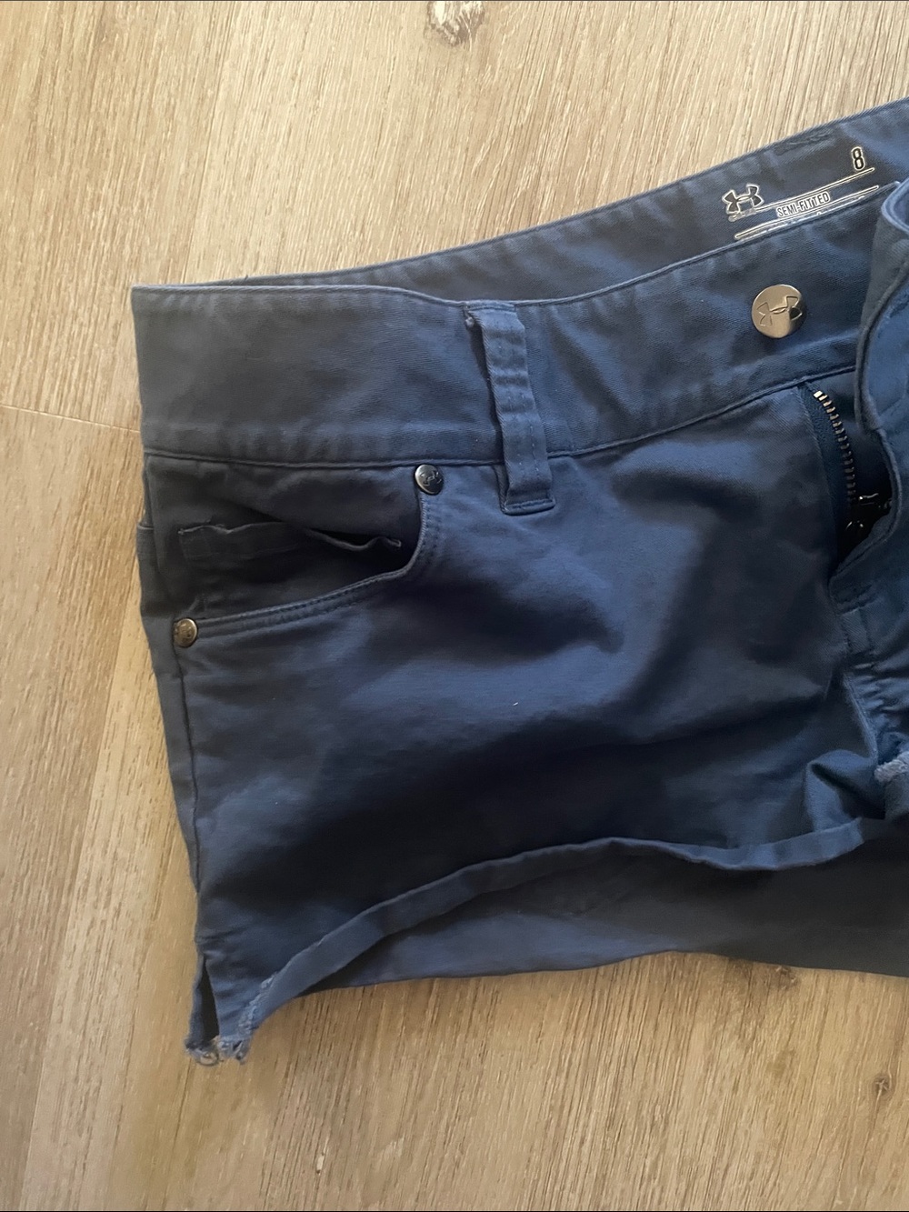 Under Armour Navy 5-Pocket Shorts | Women’s Size 8 | HeatGear